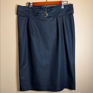 Worthington Women’s Navy Blue Stretch Pencil Skirt Size 18 Plus Lined Careerwear